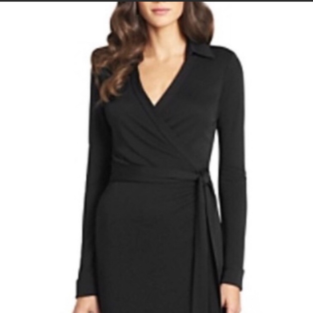 Classic DVF Black Wrap Dress